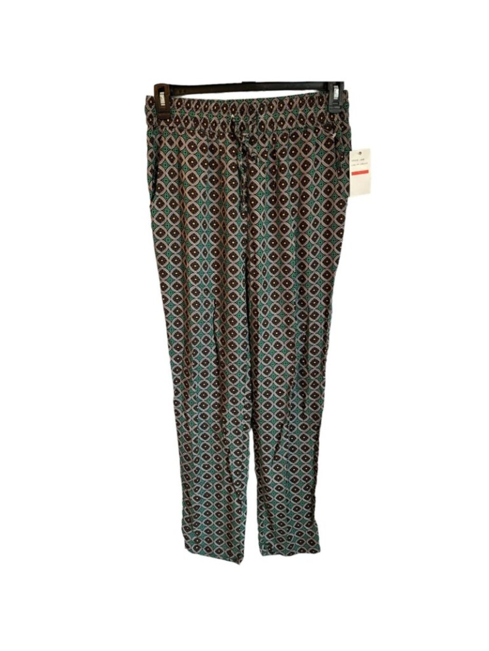 Kaktus Pants Size Large Green Multi High Waisted Women Pants. NWT - Picture 12 of 12